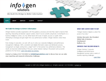 Tablet Screenshot of infogensolutions.com